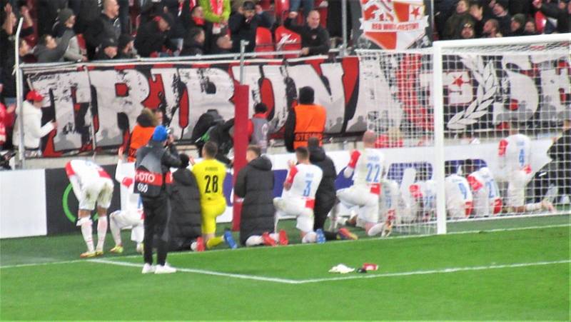 Strakoničtí Slávisté byli u výhry nad Haifou 1:0. Foto: Jan Malířský