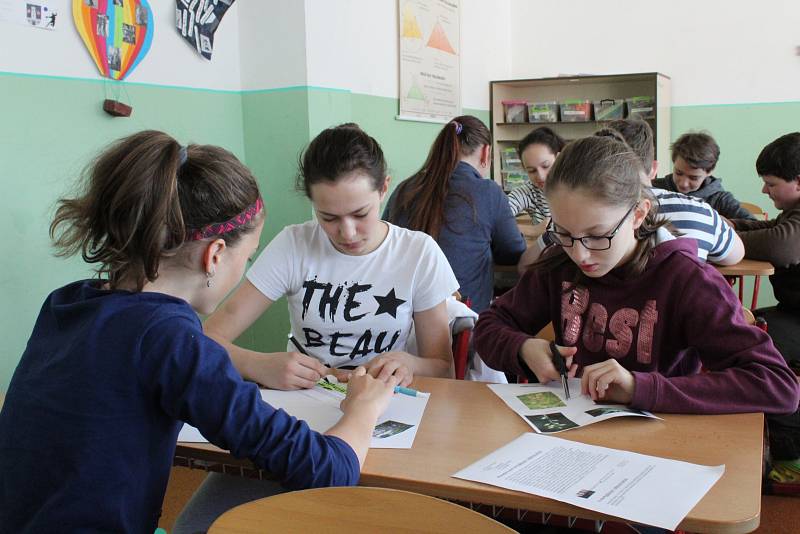 Žáci ZŠ Krále Jiřího z Poděbrad řešili v rámci projektového dne ekologii a její celkovou problematiku.