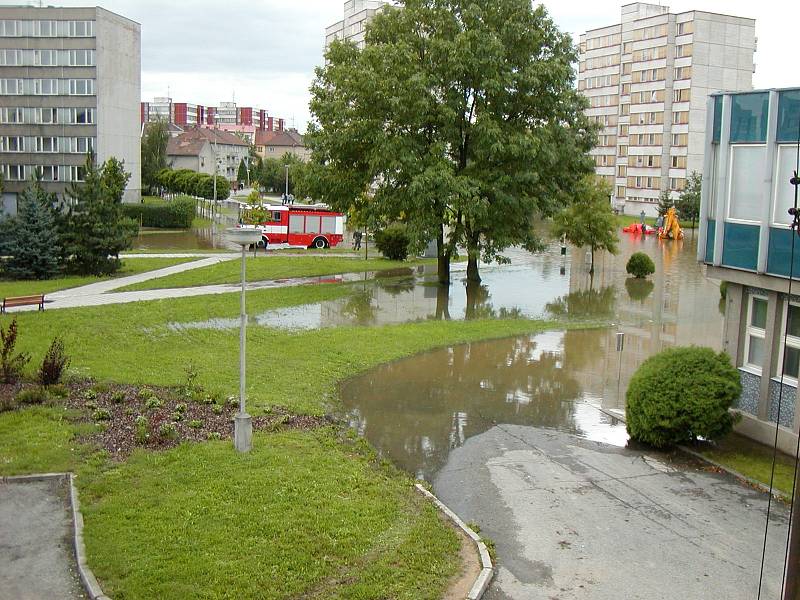 Strakonice - povodně 2002.