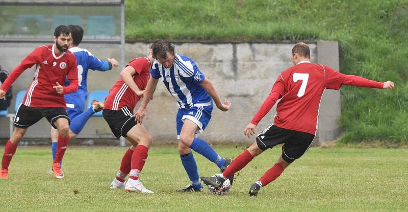 Fotbalová A třída: Sousedovice - Trhové Sviny 0:1.