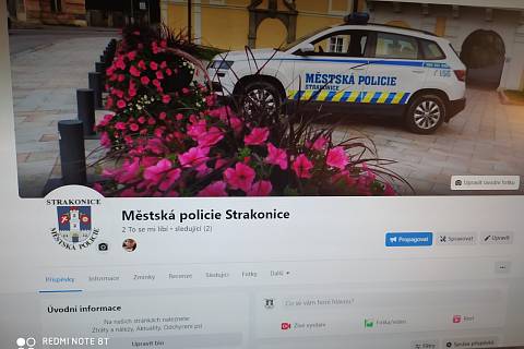 Městská policie Strakonice pustila své vlastní facebookové stránky.