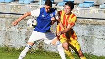 Fotbalový krajský přebor: Junior Strakonice - Třeboň 2:1.