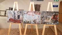 Sál u Kata a Maltézský sál strakonického hradu hostí výstavu obrazů Pavla Škody s názvem Zastavení okamžiku za pikolou.