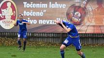 Fotbalvá divize: Otava Katovice - Slavoj Český Krumlov 2:1 (1:0).