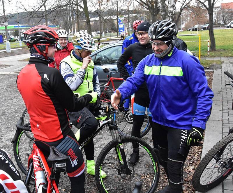 Strakoničtí cyklisté vítali Nový rok vyjížďkou.