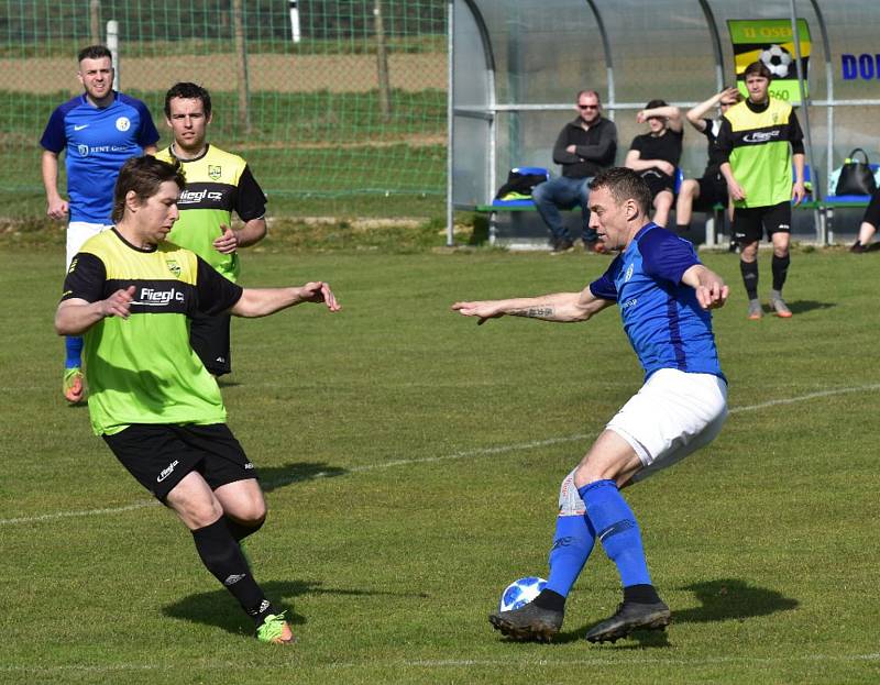 Fotbalový krajský přebor: Osek - Lom u Tábora 1:1.