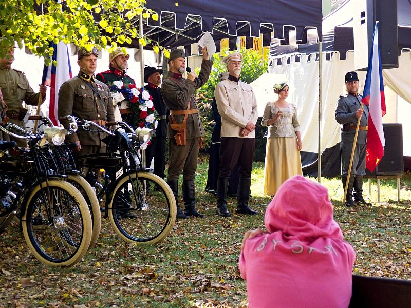 Připomínka 100. let založení československé republiky a konce války ve Vodňanech.