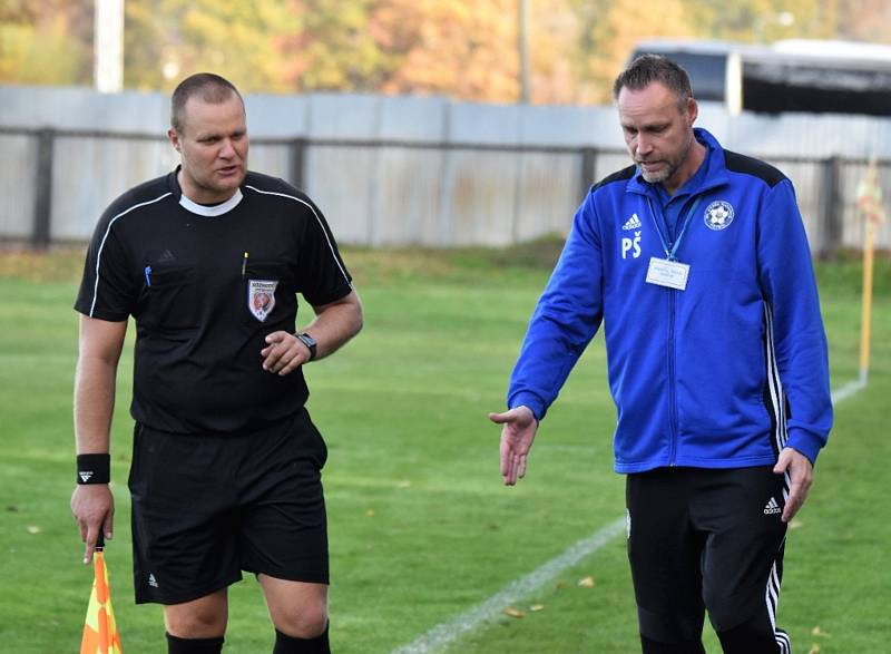 Fotbalová divize: Otava Katovice - Viktoria Mariánské Lázně 5:1 (1:0).