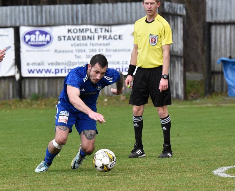 Fotbalová divize: Otava Katovice - Spartak Soběslav 1:0 (1:0).