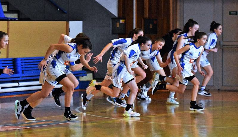 Strakonické basketbalistky U15 se přiblížily účasti na MČR. Ilustrační foto.