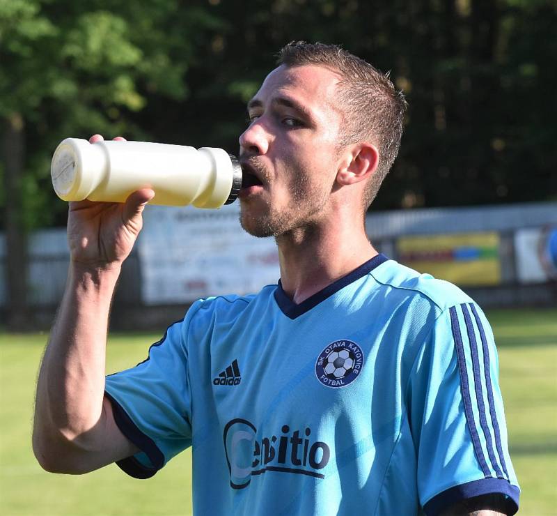 Fotbalový krajský přebor: Katovice - Lom u Tábora 4:0.