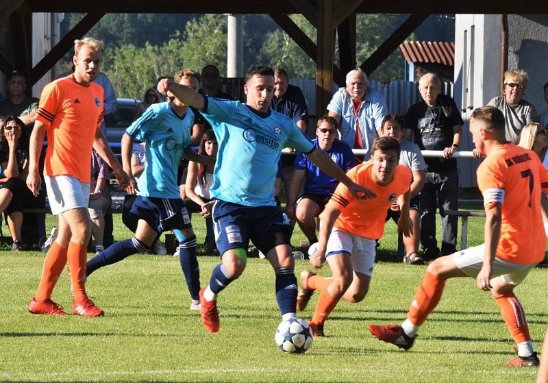 Katovičtí fotbalisté porazili Hořovice i podruhé v sezoně (snímek je z domácí výhry 6:0).