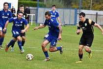 Fotbalvá divize: Otava Katovice - Slavoj Český Krumlov 2:1 (1:0).