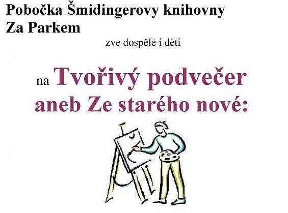 Tvořivý podvečer v knihovně.