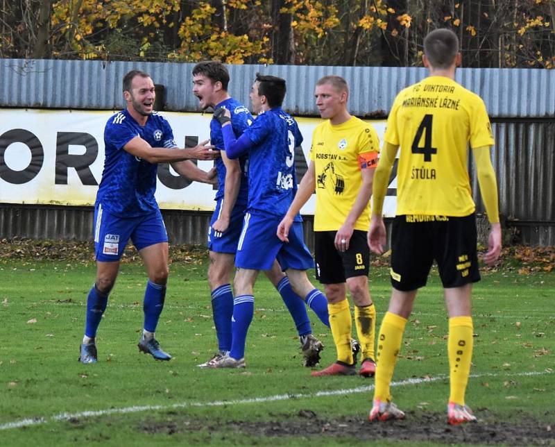 Fotbalová divize: Otava Katovice - Viktoria Mariánské Lázně 5:1 (1:0).