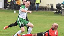 Fotbalová I.B třída: Střelské Hoštice - Volyně 3:0.