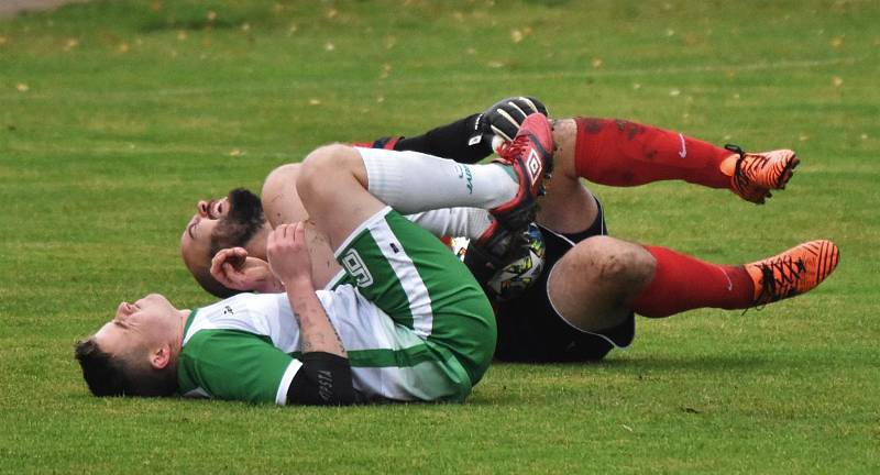 Fotbalová I.B třída: Střelské Hoštice - Volyně 3:0.