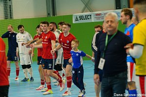 1. Futsal liga: SK Olympik Mělník - SK Slavia Praha (5:3), 16. února 2024