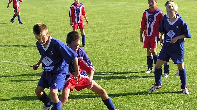 Z utkání mladších výběrů OFS Mladá Boleslav - OFS Mělník