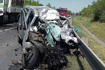 Tragická dopravní nehoda na silnici I/9 u obce Líbeznice na Praze-východ.
