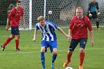 TJ Řepín (v modrém) - FK Vysoká (0:1); 4. kolo I. B třídy; 14. září 2014