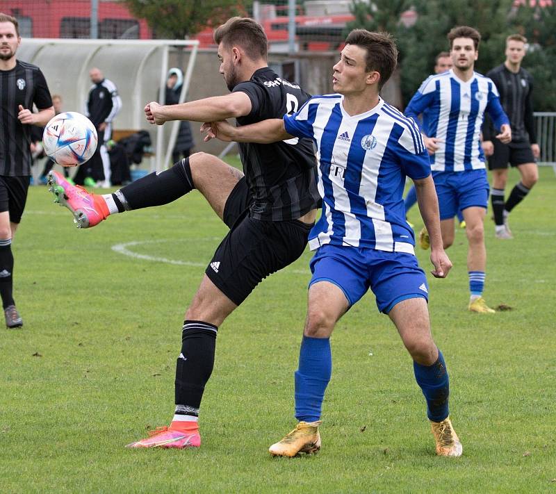 Divize, 9. kolo: Sokol Libiš - FK Admira Praha B (3:0), hráno 1. října 2022.