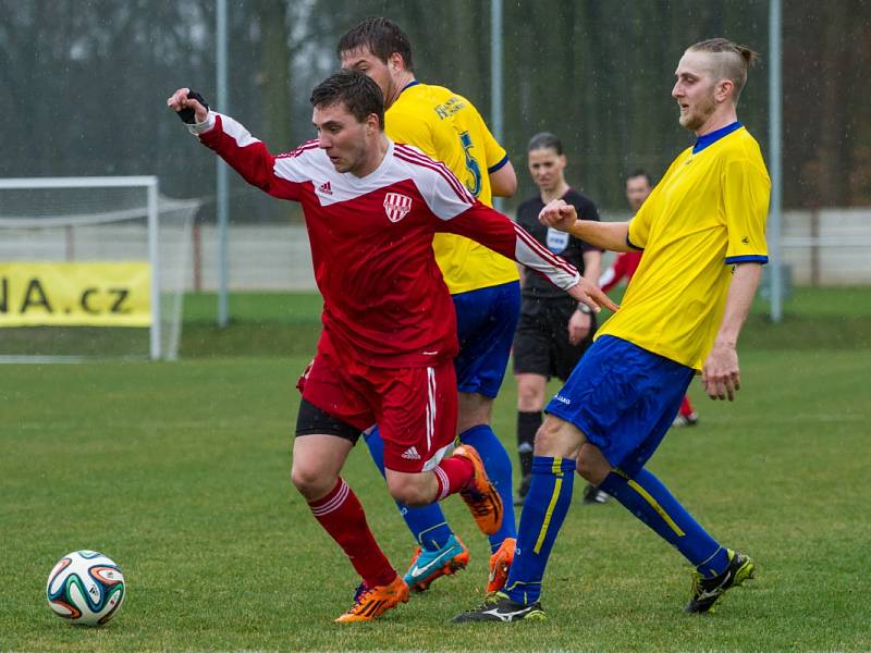 Sokol Brozany - FK Neratovice/Byškovice (2:1 po PK); 19. kolo divize B; 29. března 2015