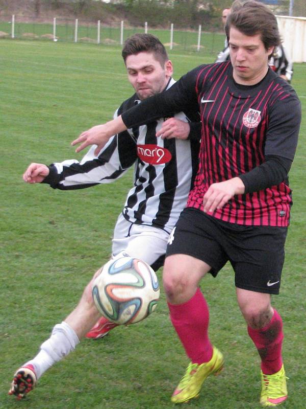 FC Mělník - Byšice (1:1); 18. kolo I. B třídy; 18. dubna 2015