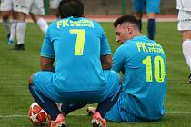 Fotbalisté Neratovic (v modrém) porazili ve druhém kole Fortuna divize B SK Kladno 2:1.