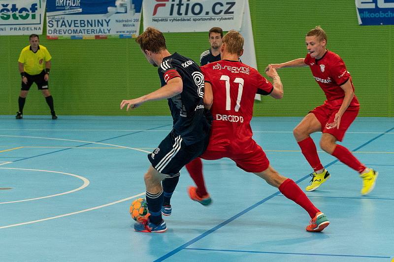 1. Futsal liga, 1. kolo: Olympik Mělník - FK Chrudim (1:10), hráno 26. srpna 2022.