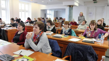 Pedagogové a koordinátoři při setkání na téma enviromentální výchovy