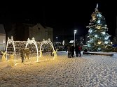 Vánoční strom v Kralupech nad Vltavou.