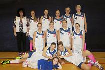 Prvoligové družstvo žen BK Kralupy Junior sezona 2014/2015