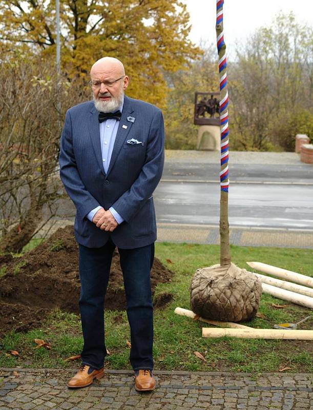 V Jungmannových sadech v Mělníku byl během sváteční neděle zasazen památný strom svobody, který městu věnoval Mělnický osvětový a okrašlovací spolek k třicátému výročí sametové revoluce.