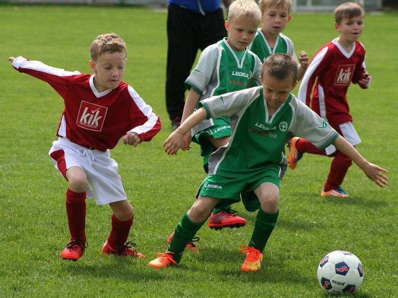 OP minipřípravek: Sokol Tišice - Botafogo Mělník (v červeném)