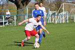 I. A třída: TJ Záryby (v modrém) - Dolnobousovský SK (2:4)