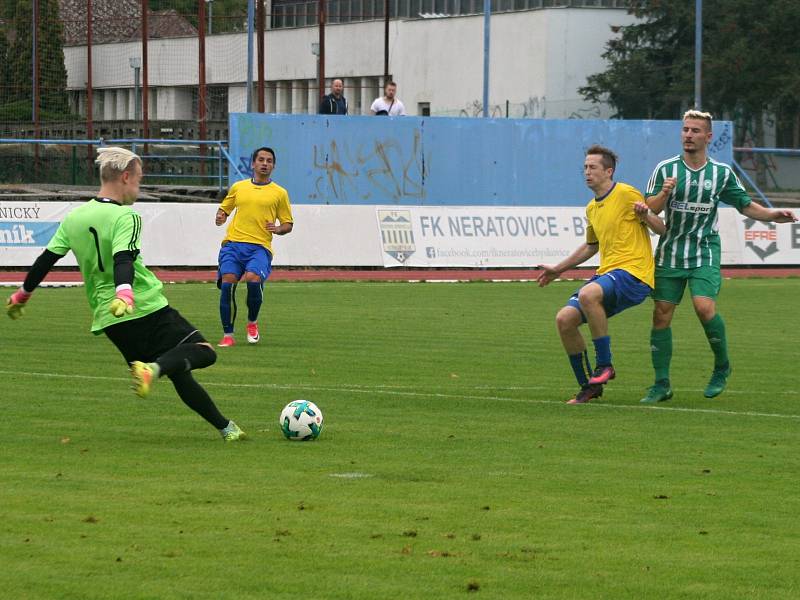 Fotbalisté Neratovic slaví druhou výhru v sezoně, přehráli Meteor Praha.