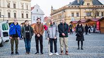 Na Mělníku uspořádali lidé demonstraci na podporu Ukrajině.