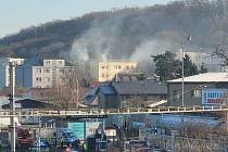 V Kralupech nad Vltavou hořela ve středu 10. ledna ubytovna.