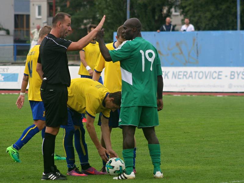 Fotbalisté Neratovic slaví druhou výhru v sezoně, přehráli Meteor Praha.