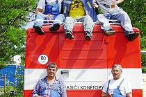 Soutěžní tým hasičů z Konětop