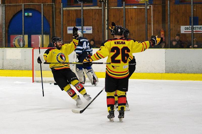 Krajská liga, 18. kolo: HC Junior Mělník - HK Kralupy (4:3), hráno 21. ledna 2023.