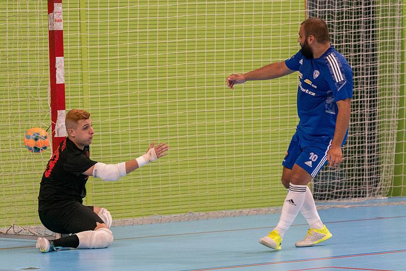 1. Futsal liga, 4. kolo: SK Olympik Mělník - TJ Spartak Perštejn (5:3), hráno 27. září 2022.