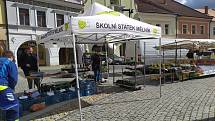 Na náměstí Míru v Mělníku se poslední březnovou sobotu konaly druhé trhy letošní sezony.