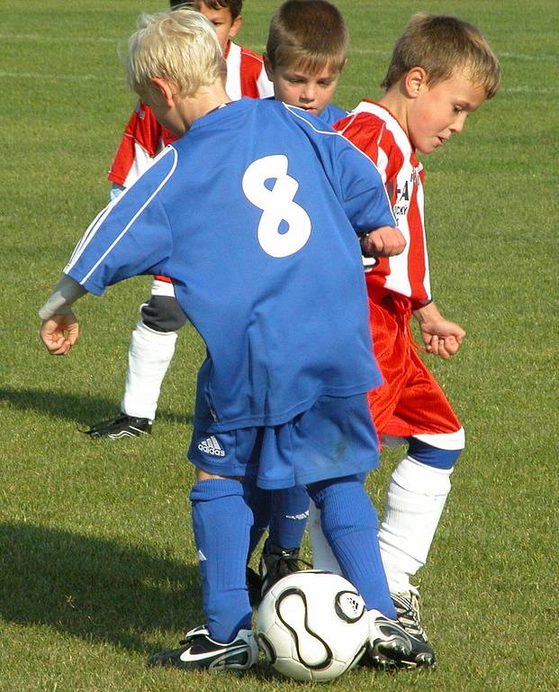 Ze sobotního turnaje mladších a starších přípravek v Byškovicích.