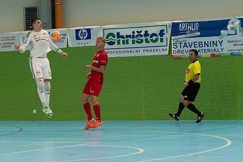 1. Futsal liga, 1. kolo: Olympik Mělník - FK Chrudim (1:10), hráno 26. srpna 2022.