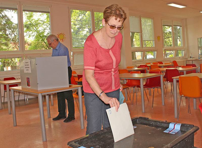 Volební místnost - Základní škola Generála Klapálka v Kralupech nad Vltavou