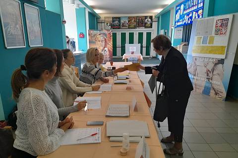 Komunální a senátní volby v Kralupech nad Vltavou v sobotu 24. září 2022.