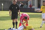 Z B třídního utkání Pšovka (ve žlutém) - Vysoká (3:0).