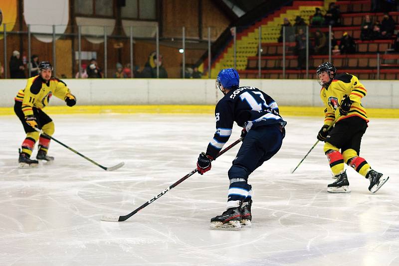 Krajská liga, 18. kolo: HC Junior Mělník - HK Kralupy (4:3), hráno 21. ledna 2023.